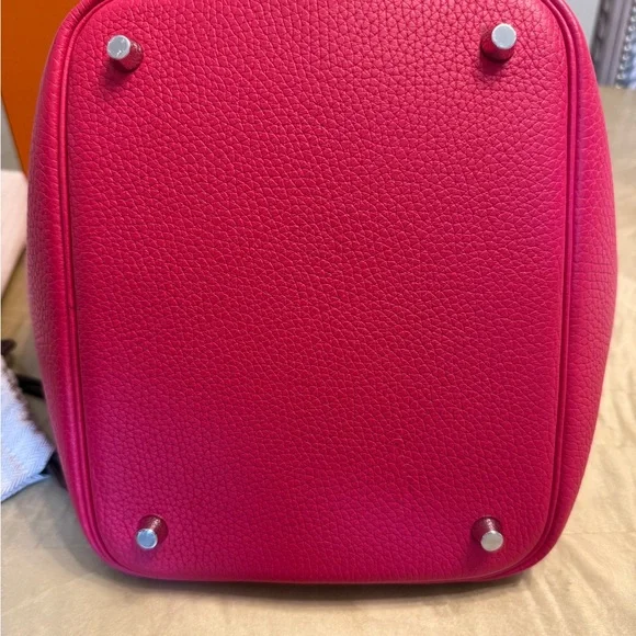 Hermes Picotin 22 Clemence, Rose Mexico, 2020 excellent condition, full set - Picture 5 of 12